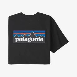 Patagonia Apparel Patagonia P-6 Logo Tee MEN’S APPAREL -Mountain Sales Store PatagoniaP 6LogoTeeBLK 1080x1080